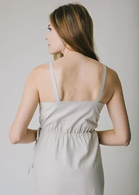 Hope & Henry Women's Ruffle Hem Wrap Dress