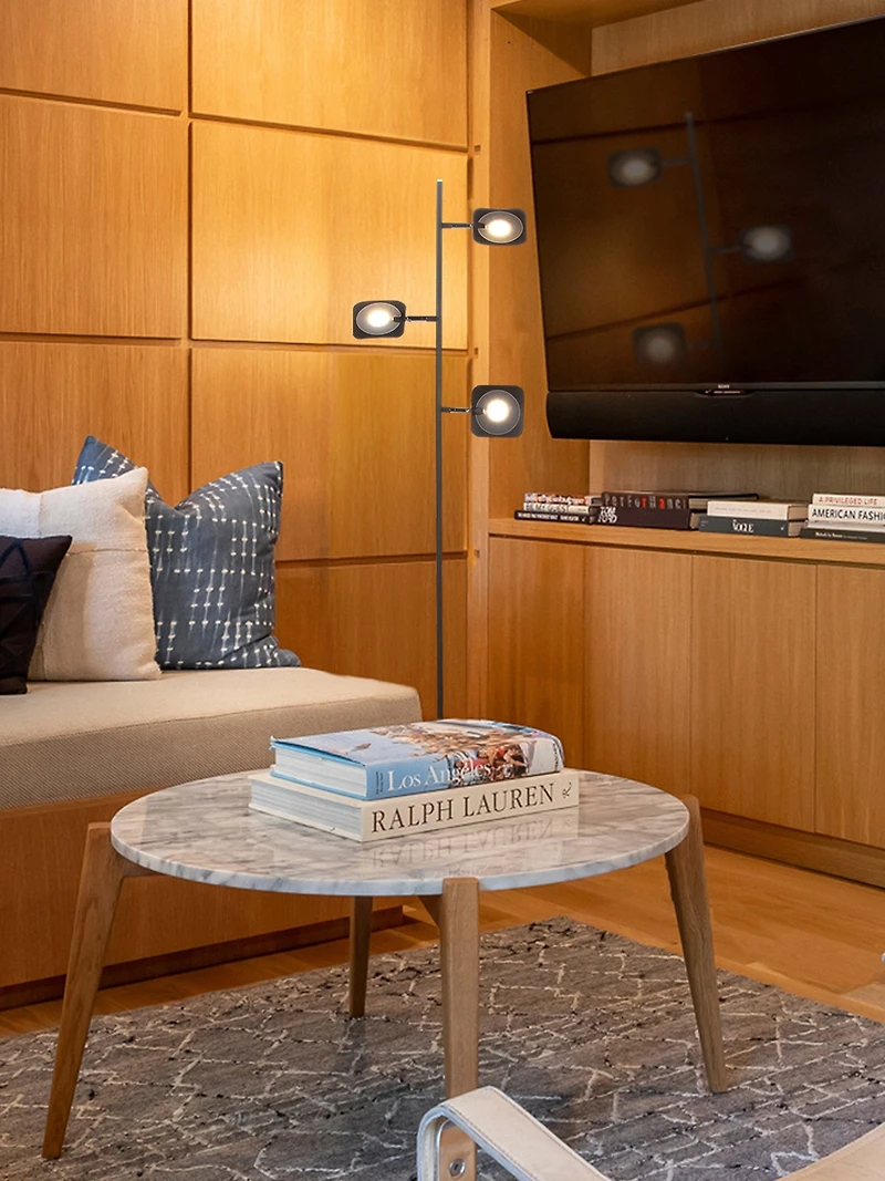Tree 60" Modern Led Floor Lamp with Adjustable Heads