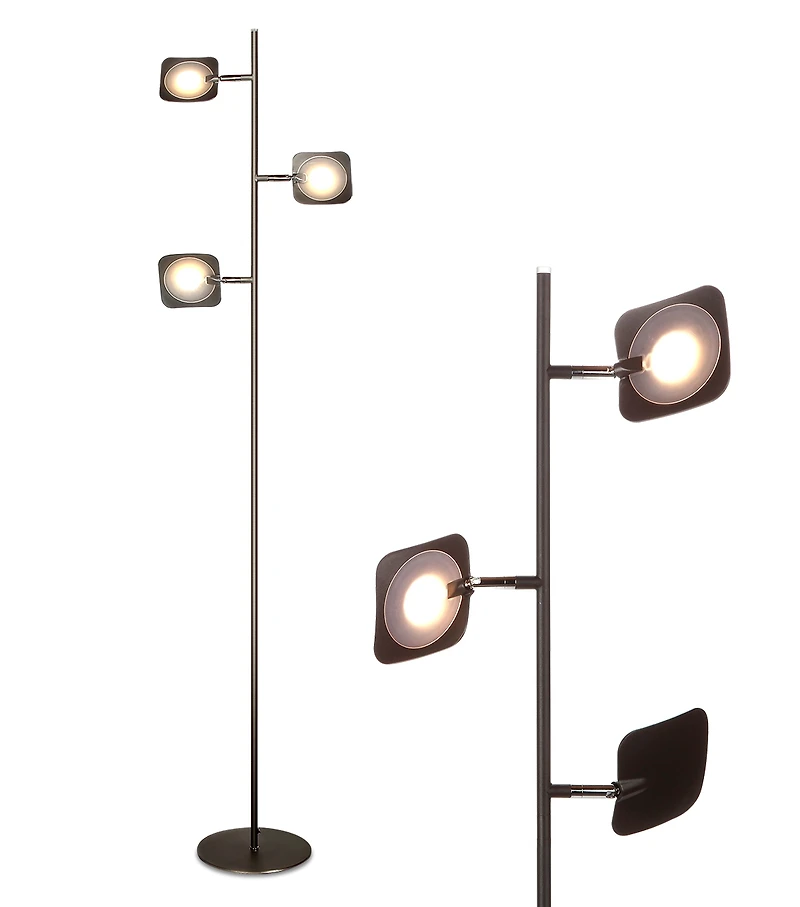 Tree 60" Modern Led Floor Lamp with Adjustable Heads