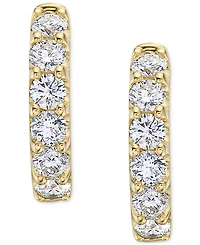 Diamond Small Hoop Earrings (1 ct. t.w.)