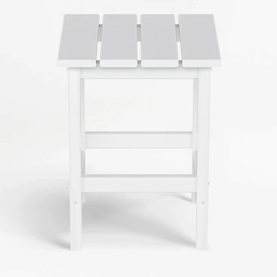 All-Weather Outdoor Patio Poly Adirondack Side Table