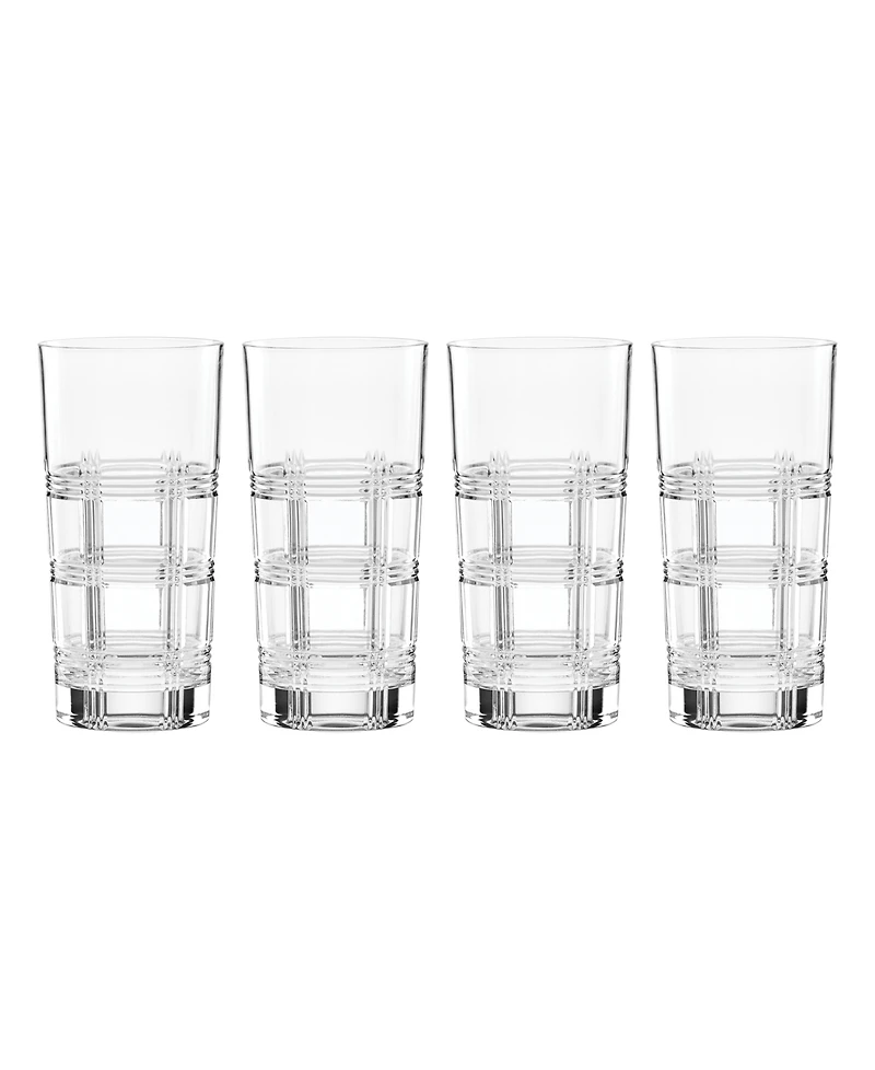 Reed & Barton Hudson Highball Glasses, Set of 4