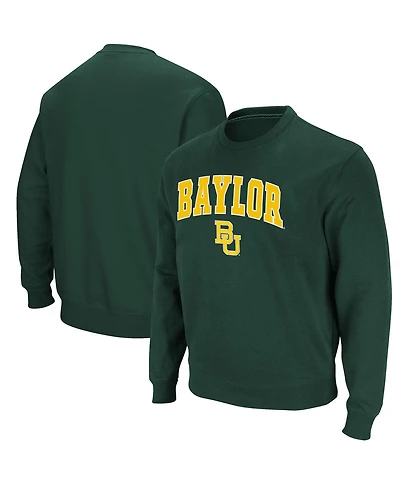 Men's Colosseum Baylor Bears Arch & Logo Pullover Sweatshirt