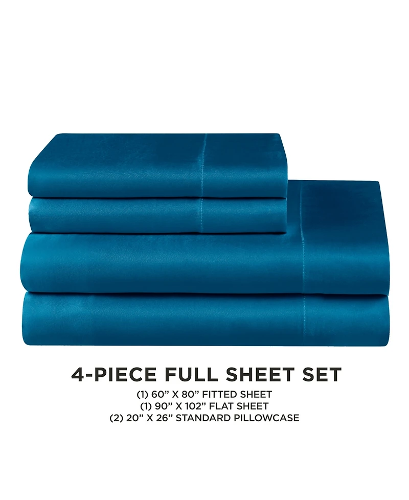 Juicy Couture Satin 4 Piece Sheet Set