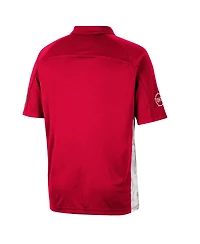 Men's Colosseum Red Wisconsin Badgers Oht Military-Inspired Appreciation Snow Camo Polo Shirt