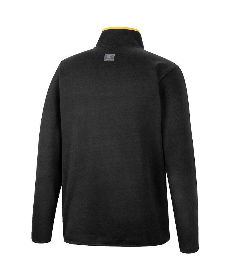 Men's Colosseum Black Iowa Hawkeyes Rebound Quarter-Snap Jacket