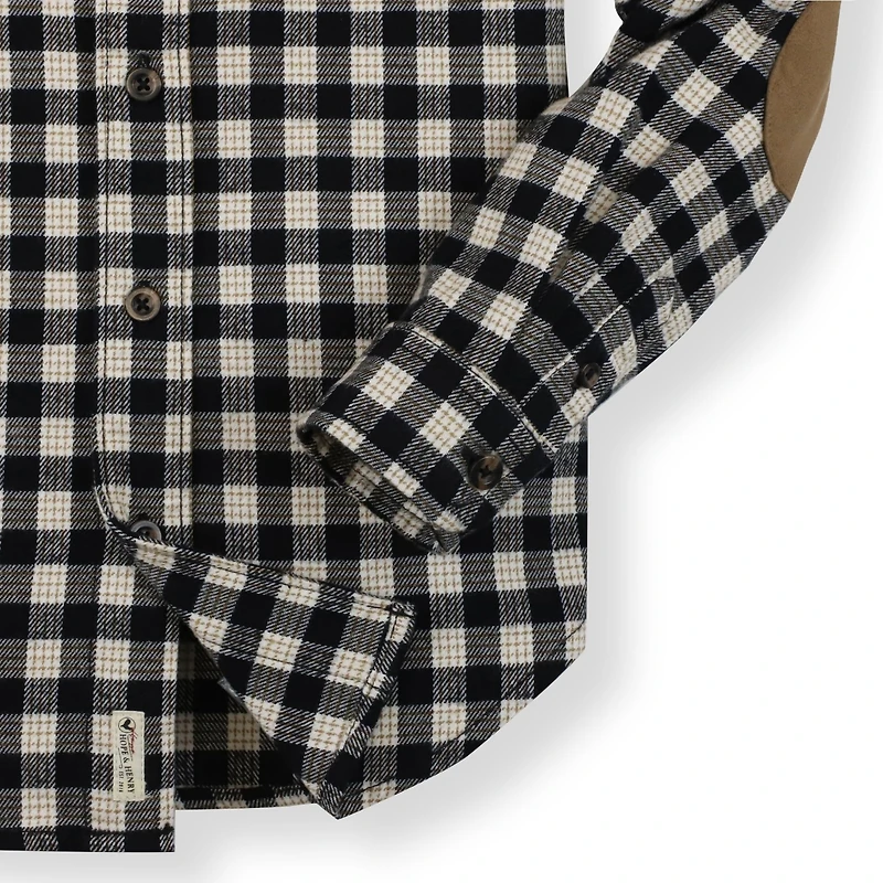 Hope & Henry Baby Boys Organic Cotton Long Sleeve Brushed Flannel Button Down Shirt