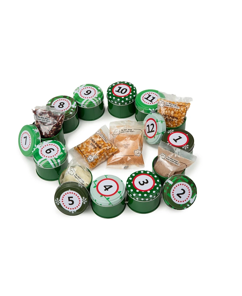Wabash Valley Farms Popcorn Christmas Advent Wreath 12 Piece, Set