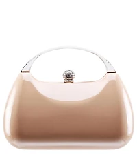 Nina Women's Metallic Minaudiere bag with Metal Handle