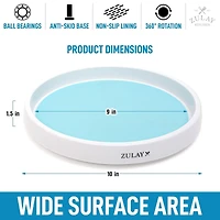 Zulay Kitchen Lazy Susan Cabinet Organizer With Silicone Padded Grip