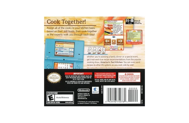 America's Test Kitchen: Let's Get Cooking - Nintendo Ds