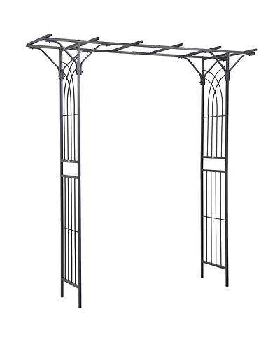 7ft Garden Arch Arbor for Decorative Climbing Plants Lawn Backyard Wedding