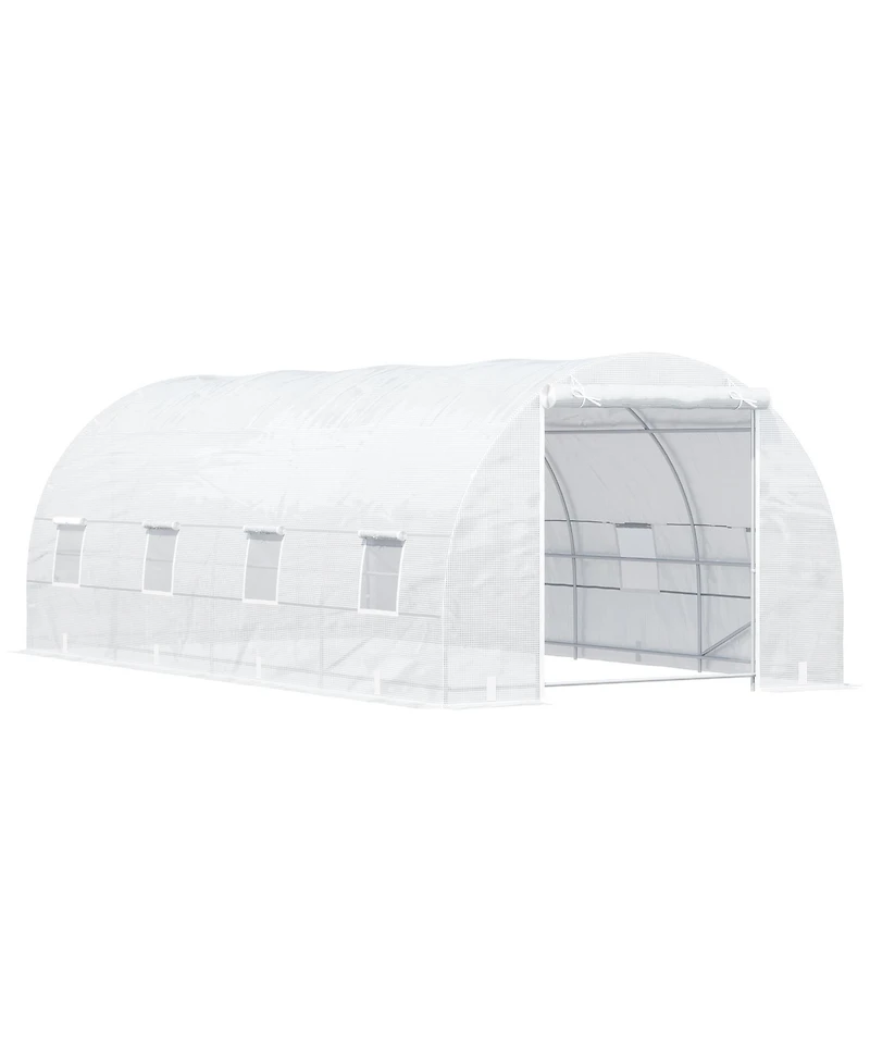 Outsunny 20x10x7ft Heavy Duty Walk-in house Outdoor Plant Vegetables Grow