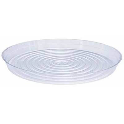 Curtis Wagner Plastics Vinyl Plant Saucer, Clear, 16-Inch Diameter