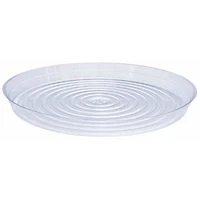 Curtis Wagner Plastics Vinyl Plant Saucer, Clear, 16-Inch Diameter