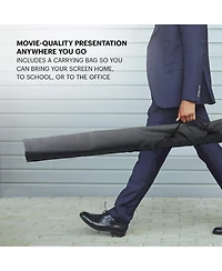 Kodak 100" Portable Projector Screen with Stand & Lightweight Carry Bag