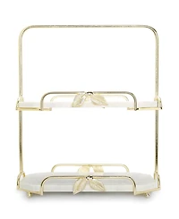 Classic Touch 2-Tier Marble Stand and Centrepiece