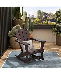 WestinTrends Outdoor Patio Porch Rocking Adirondack Chair