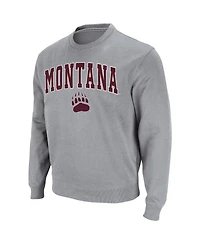 Colosseum Men's Montana Grizzlies Arch and Logo Crew Neck Sweatshirt