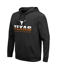 Men's Colosseum Black Texas Longhorns Lantern Pullover Hoodie