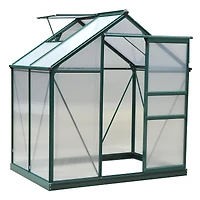 Outsunny 6' x 4' x 7' Large Polycarbonate Walk-in house,