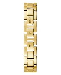 Guess Women's Gold-Tone Glitz Stainless Steel Bracelet Watch, 30mm