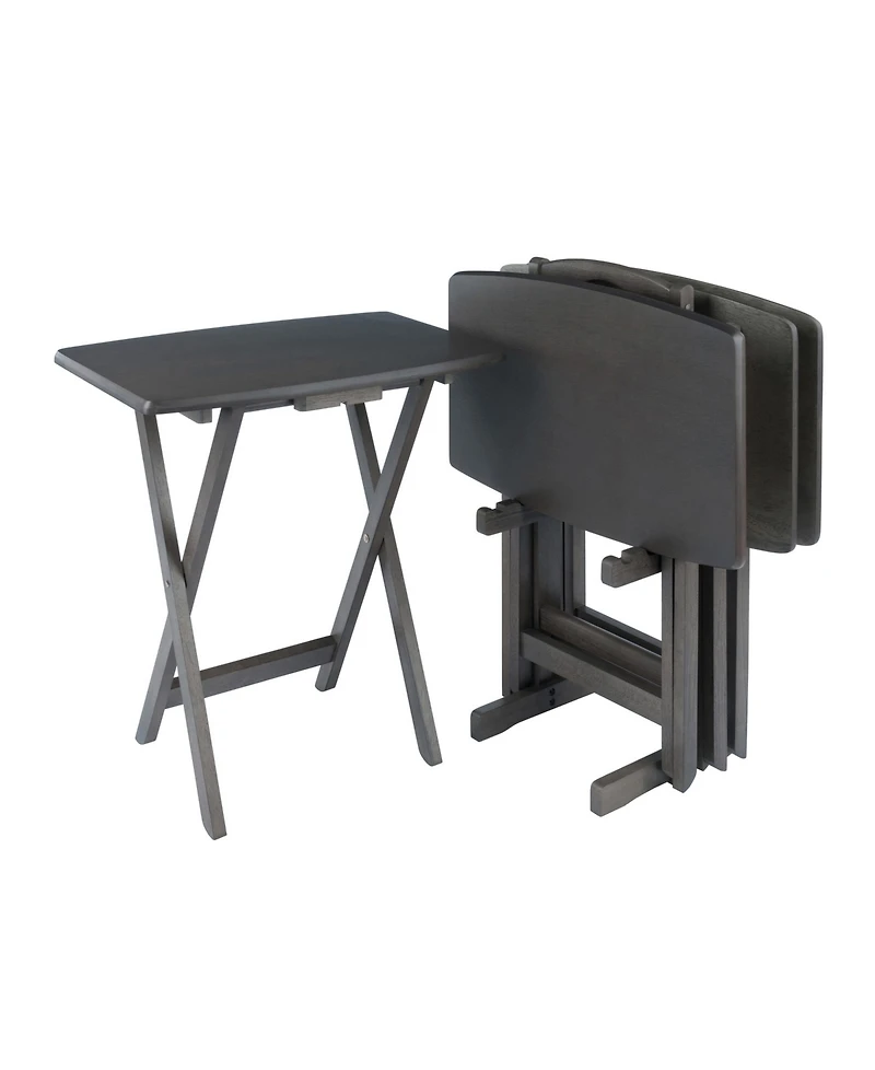 Winsome Dorian 5-Piece Wood Snack Table Set