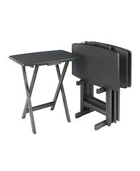 Winsome Dorian 5-Piece Wood Snack Table Set