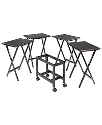 Winsome Allen 5-Piece Wood Snack Table Set