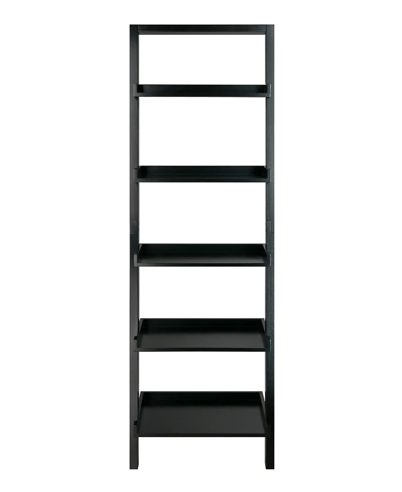 Winsome Bellamy 69.36" Wood 5-Tier Leaning Shelf