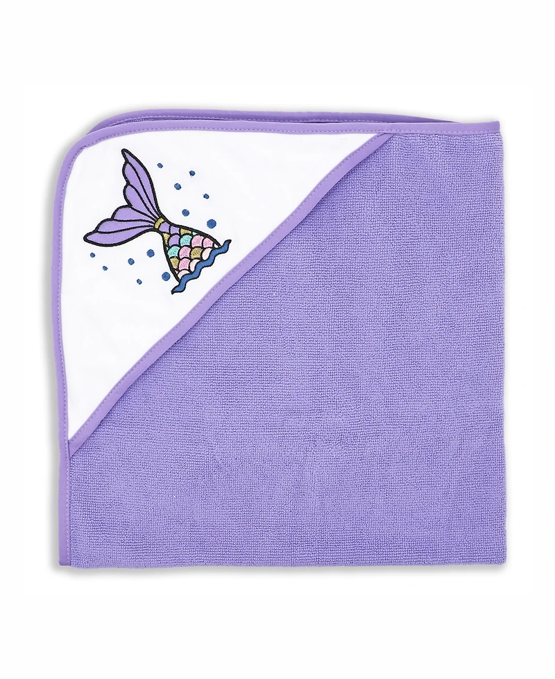 3 Stories Trading Baby Girls Mermaid Hooded Towels, Pack of 2