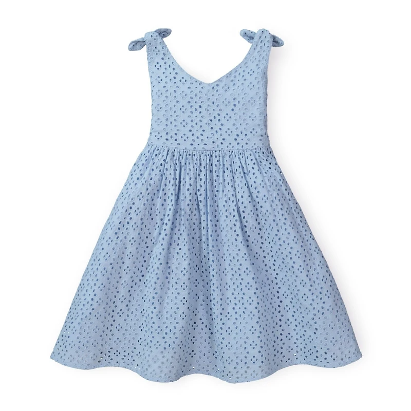 Hope & Henry Baby Girls Bow Shoulder Swing Dress