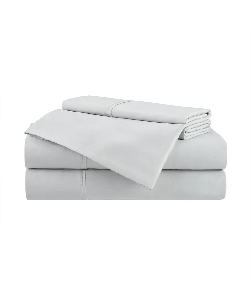 Aston and Arden Eucalyptus Tencel Queen Sheet Set, 1 Flat Sheet, 1 Fitted Sheet, 2 Pillowcases, Ultra Soft Fabric, Breathable and Cooling, Eco-Friendl