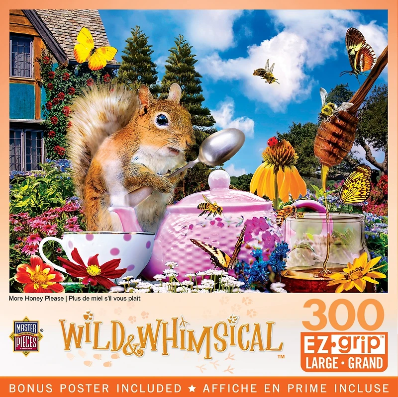 Masterpieces Wild & Whimsical - More Honey Please 300 Piece Ez Grip Puzzle