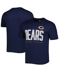 Men's New Era Navy Chicago Bears Combine Authentic Training Huddle Up T-shirt