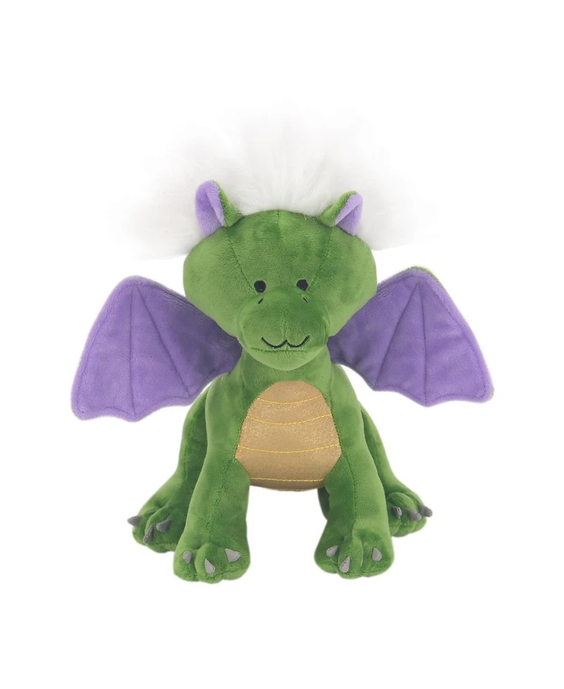 Lambs Ivy Dragon Plush Green/Purple Stuffed Animal Toy - Gus