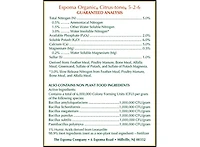 Espoma CT8 Citrus-tone Citrus Avocado Organic 5-2-6 - 8lb