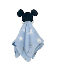 Lambs & Ivy Disney Baby Mickey Mouse Stars Blue Lovey/Security Blanket