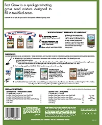 Jonathan Green (#10820) Fast Grow Grass Seed Mixture, 3lb bag