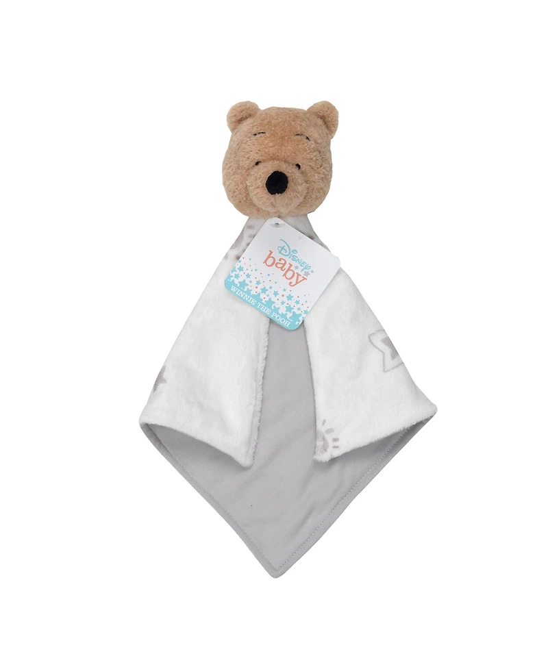 Lambs & Ivy Disney Baby Winnie The Pooh Lovey White/Gray Security Blanket