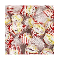 Just Candy Christmas Candy Gift Tin Peppermint Lindt Truffles - Snowy Drive, 35 Pieces