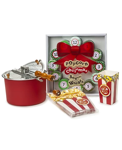 Wabash Valley Farms 12 Days of Popcorn Whirley Popper Set