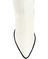 Journee Signature Women's Laila Block Heel Knee High Dress Boots