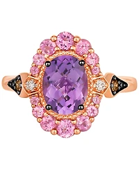 Le Vian Grape Amethyst (3/4 ct. t.w.), Passionfruit Tourmaline (5/8 ct. t.w.), Chocolate Diamond (1/10 ct. t.w.) & Nude Diamond (1/20 ct. t.w.) Statem