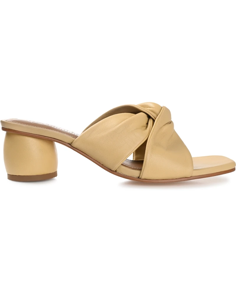 Journee Signature Women's Charlize Twisted Slip On Dress Sandals