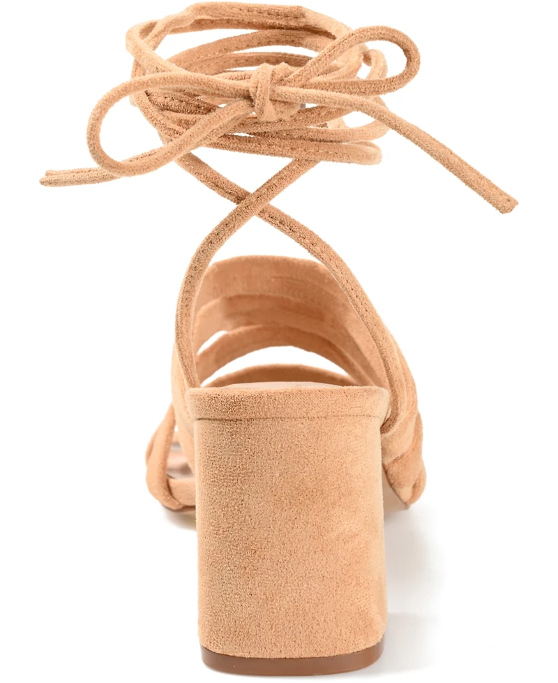Journee Collection Women's Sevyn Tie-Up Sandals