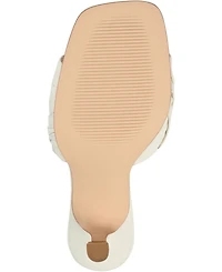 Journee Signature Women's Juliette Leather Open Toe Dress Sandals