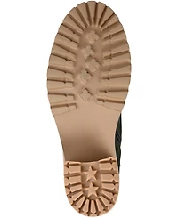 Journee Signature Women's Malle Lace Up Lug Sole Combat Booties