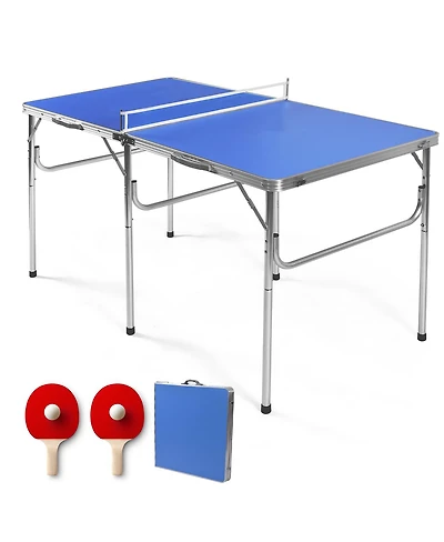 60'' Portable Table Tennis Ping Pong Folding Table