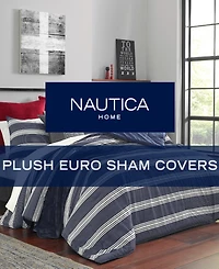 Closeout! Nautica Solid Ultra Soft Plush Fleece Sham, European